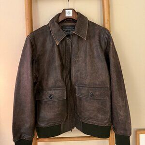 Levi's Clayton Leather Jacket Brown size Small